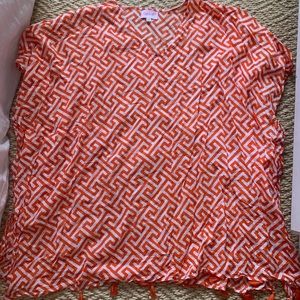 Orange beach coverup